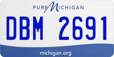 MI license plate DBM2691