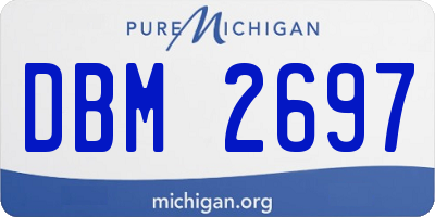 MI license plate DBM2697