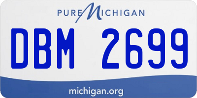MI license plate DBM2699