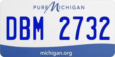 MI license plate DBM2732
