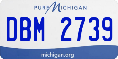 MI license plate DBM2739