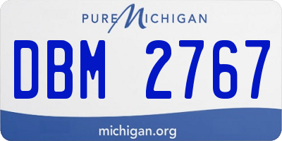 MI license plate DBM2767