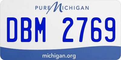 MI license plate DBM2769