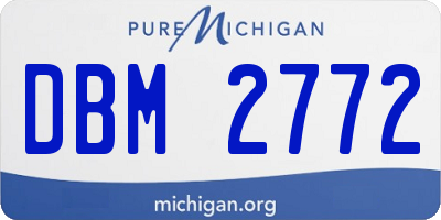 MI license plate DBM2772