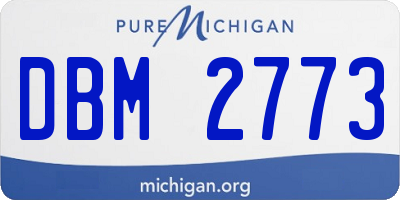 MI license plate DBM2773