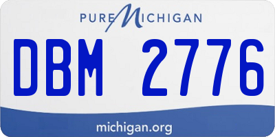 MI license plate DBM2776