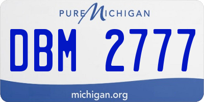 MI license plate DBM2777