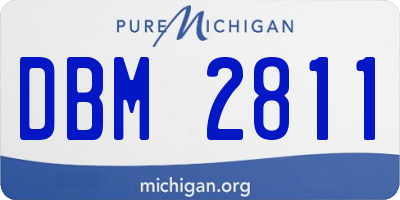 MI license plate DBM2811