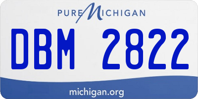 MI license plate DBM2822