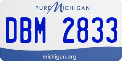 MI license plate DBM2833