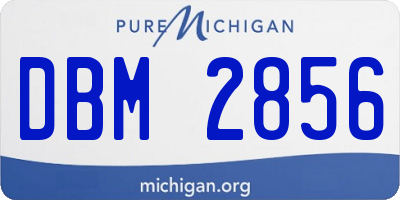 MI license plate DBM2856