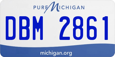 MI license plate DBM2861
