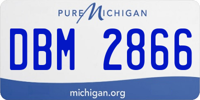 MI license plate DBM2866