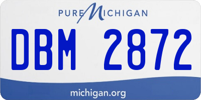MI license plate DBM2872