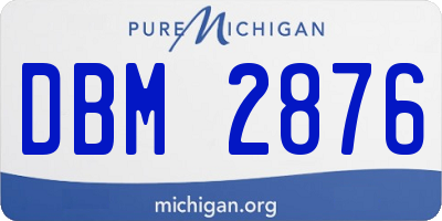MI license plate DBM2876