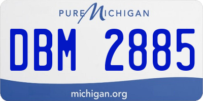 MI license plate DBM2885