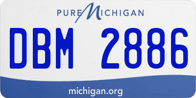 MI license plate DBM2886