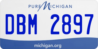 MI license plate DBM2897