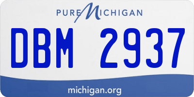 MI license plate DBM2937