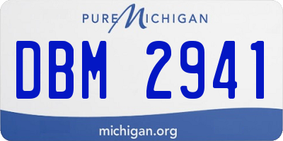 MI license plate DBM2941