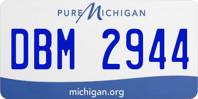 MI license plate DBM2944