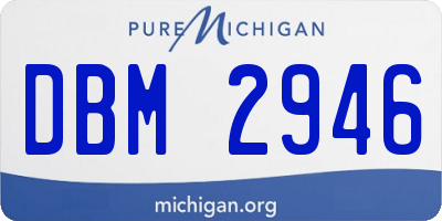 MI license plate DBM2946