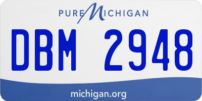MI license plate DBM2948