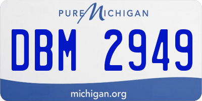 MI license plate DBM2949