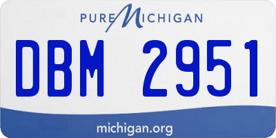 MI license plate DBM2951