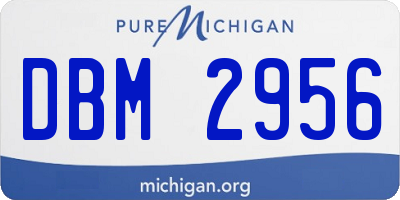 MI license plate DBM2956