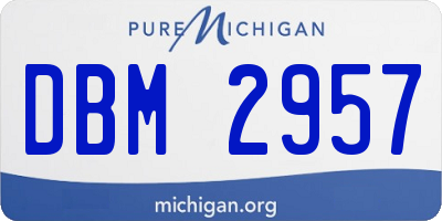 MI license plate DBM2957
