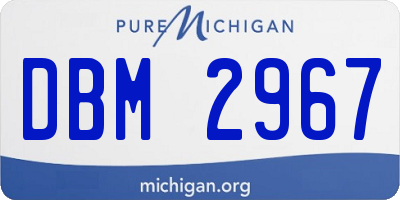 MI license plate DBM2967