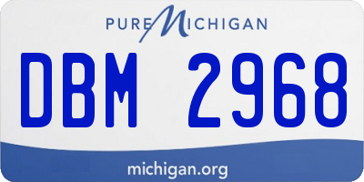 MI license plate DBM2968