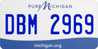 MI license plate DBM2969