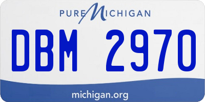 MI license plate DBM2970