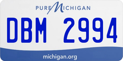 MI license plate DBM2994