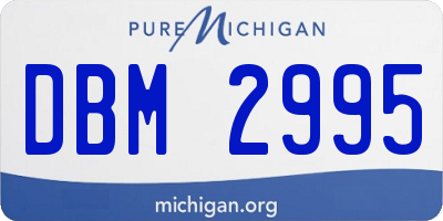 MI license plate DBM2995