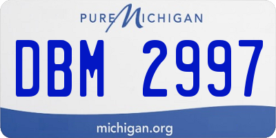 MI license plate DBM2997