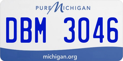 MI license plate DBM3046