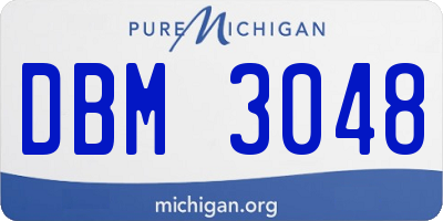 MI license plate DBM3048