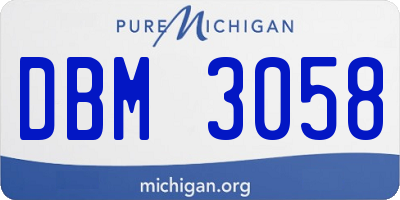 MI license plate DBM3058