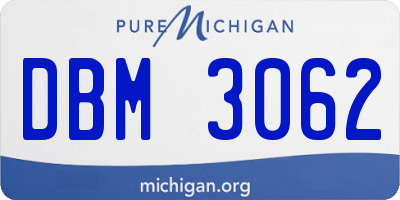 MI license plate DBM3062