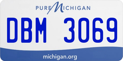 MI license plate DBM3069