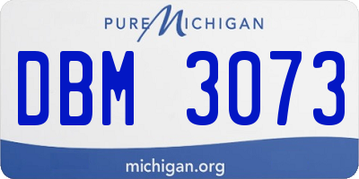MI license plate DBM3073