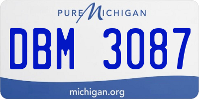 MI license plate DBM3087