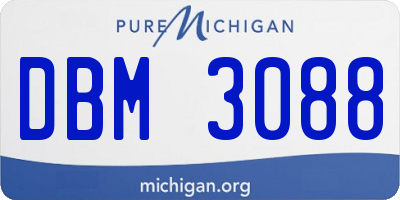 MI license plate DBM3088