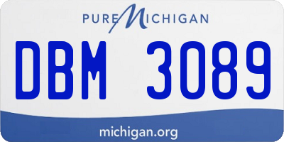 MI license plate DBM3089