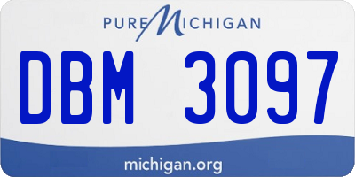 MI license plate DBM3097