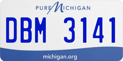 MI license plate DBM3141