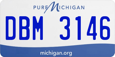 MI license plate DBM3146
